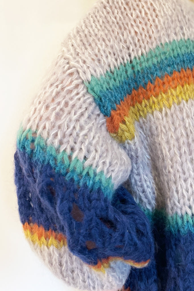 Maiami Stripes Galore Big Cardigan - Soft Fall