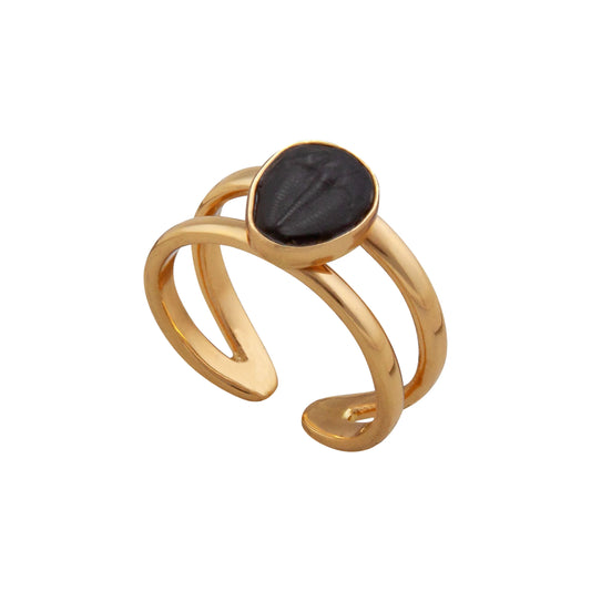 Charles Albert Double Band Baby Trilobite Ring