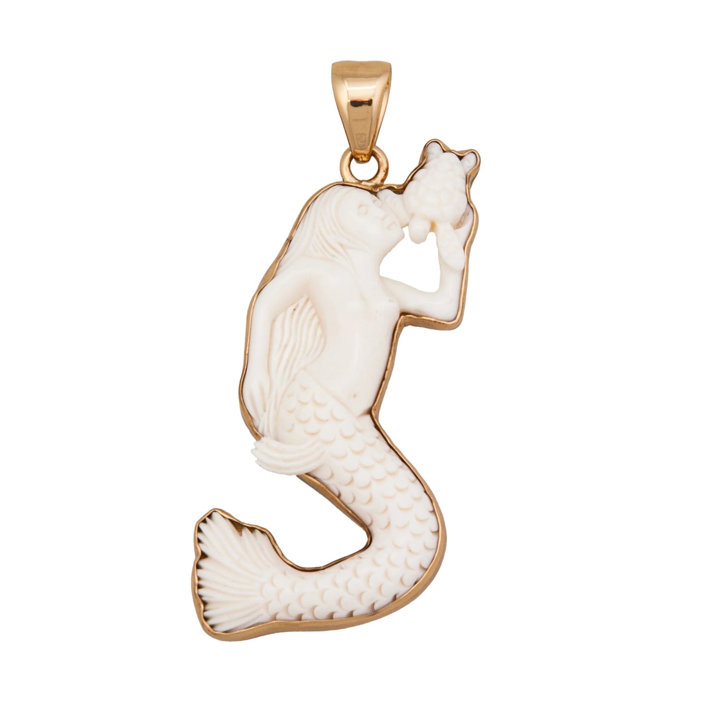 Charles Albert Bone Mermaid Pendant