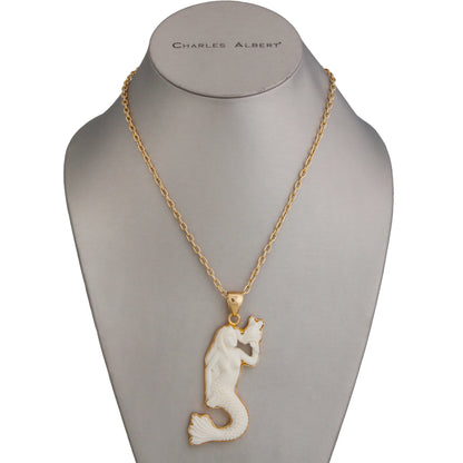Charles Albert Bone Mermaid Pendant