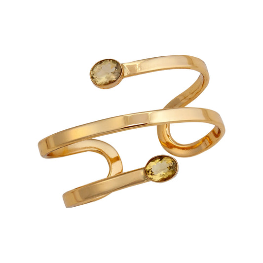 Charles Albert Citrine Wrap Cuff