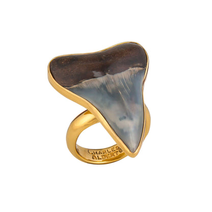 Charles Albert Fossil Shark Tooth Ring