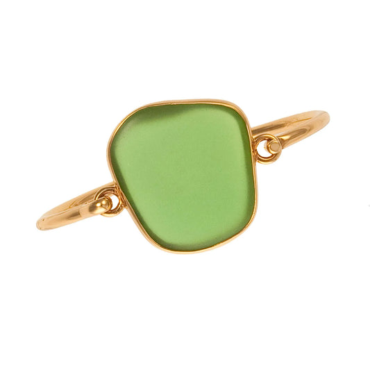 Charles Albert Green Recycled Glass Bangle