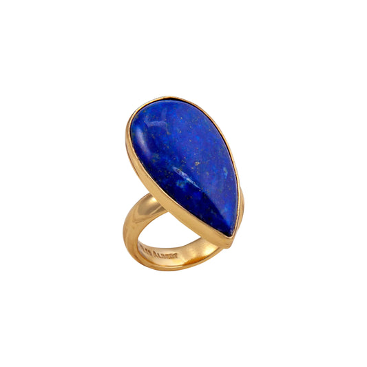 Charles Albert Lapis Lazuli Teardrop Adjustable Ring