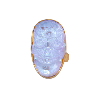 Charles Albert Luminite Sugar Skull Ring