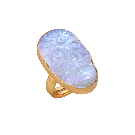 Charles Albert Luminite Sugar Skull Ring