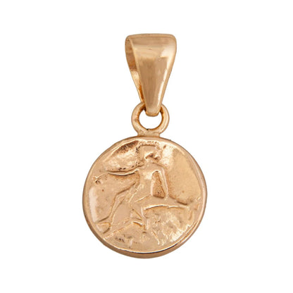 Charles Albert Replica Boy on Dolphin Greek Coin Pendant