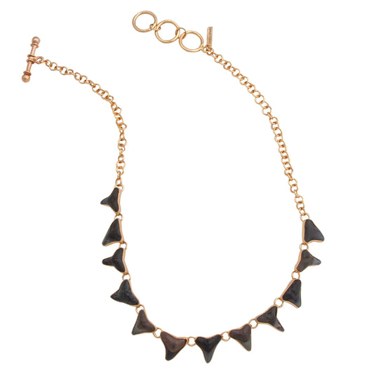 Charles Albert Fossil Shark Teeth Necklace