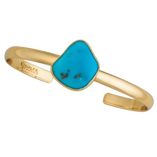 Charles Albert Sleeping Beauty Turquoise Mini Cuff