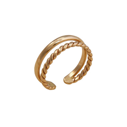 Charles Albert Double Band Twist Ring