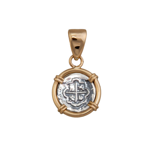 Charles Albert Replica Spanish Coin Prong Pendant