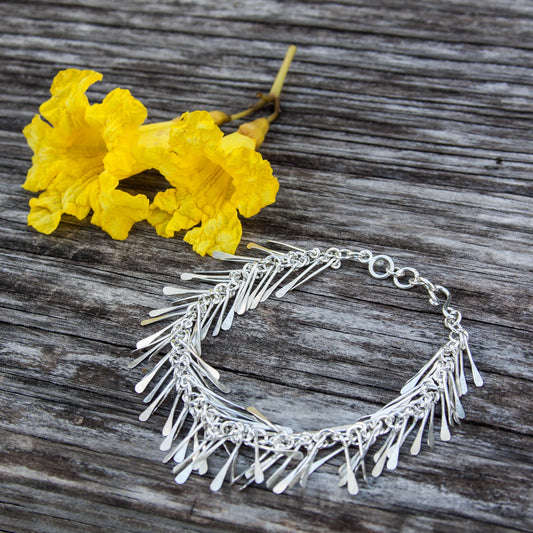 Charles Albert Sterling Silver Fringe Bracelet