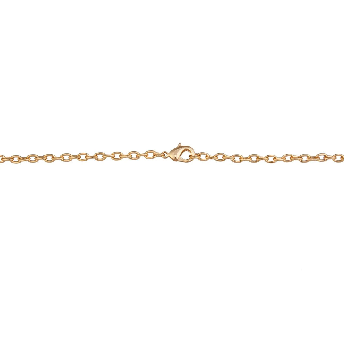 Charles Albert Gold Tone Cross Chain