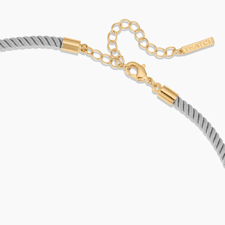 THATCH Coco Silk Cord Necklace - Cloud