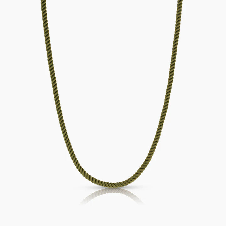 THATCH Coco Silk Cord Necklace - Moss
