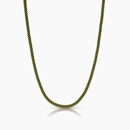 THATCH Coco Silk Cord Necklace - Moss