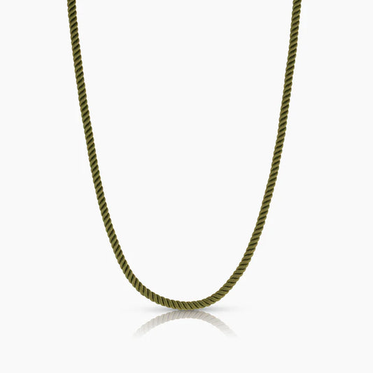 THATCH Coco Silk Cord Necklace - Moss