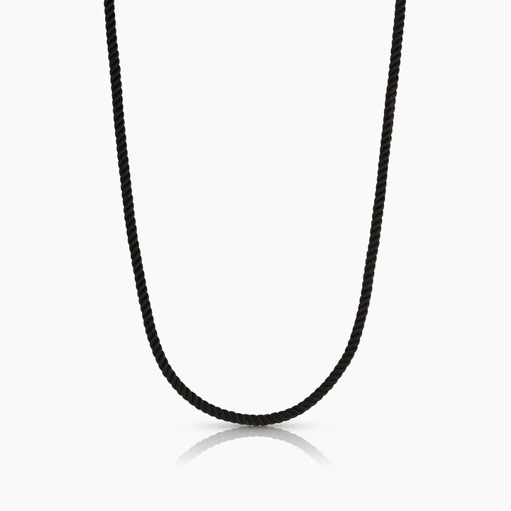 THATCH Coco Silk Cord Necklace - Noir