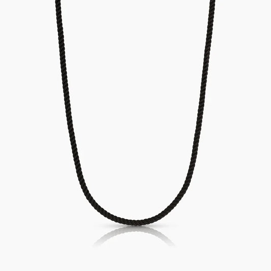 THATCH Coco Silk Cord Necklace - Noir
