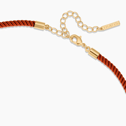 THATCH Coco Silk Cord Necklace - Sienna