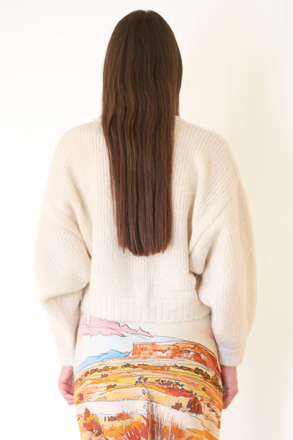 Atelier Delphine Balloon Sleeve Sweater - Cream