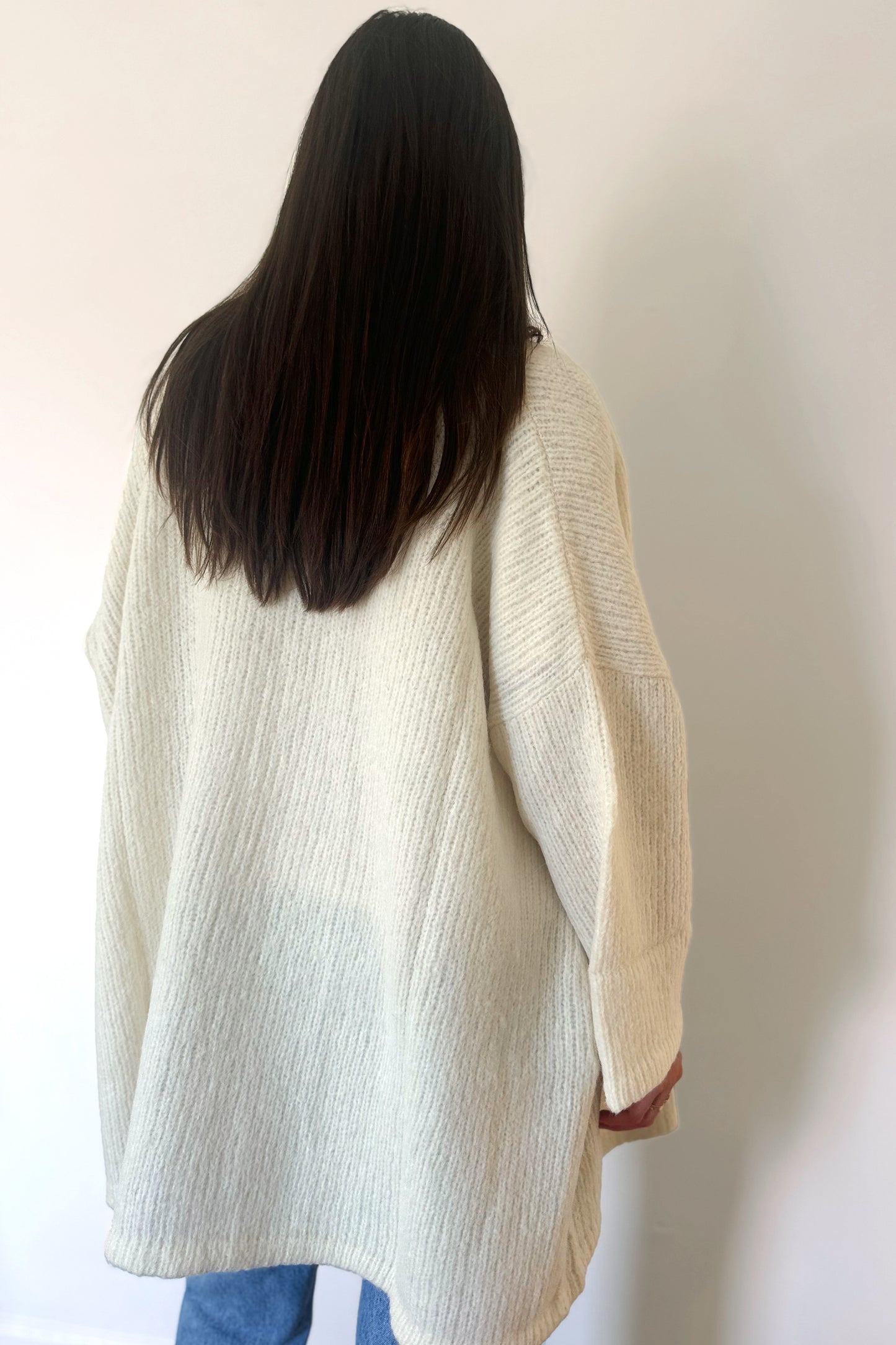 Atelier Delphine Alpaca Haori Coat - Cream