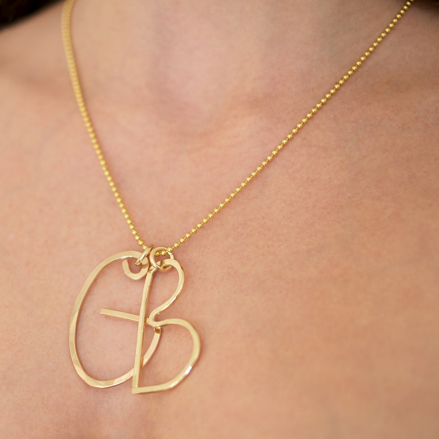 Oversized Letter Pendant