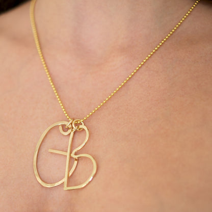 Oversized Letter Pendant