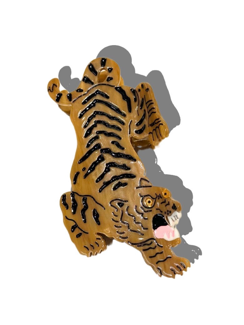 Solar Eclipse | Hand Painted Tiger Claw Hair Clip