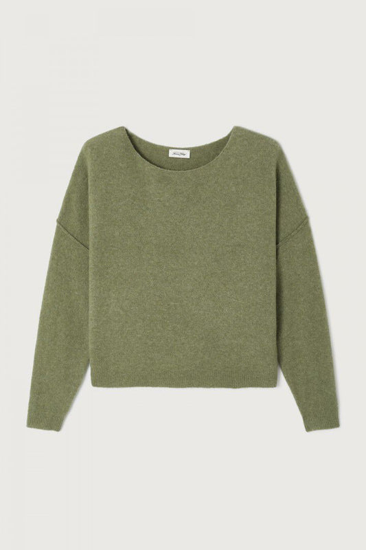 American Vintage Jumper Damsville In Melange Lizard