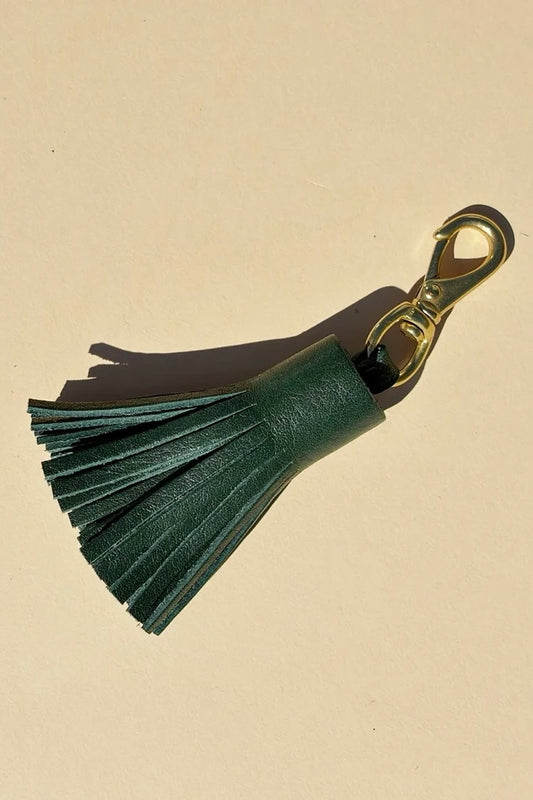 Primecut Keychain - Kelp Leather Tassel