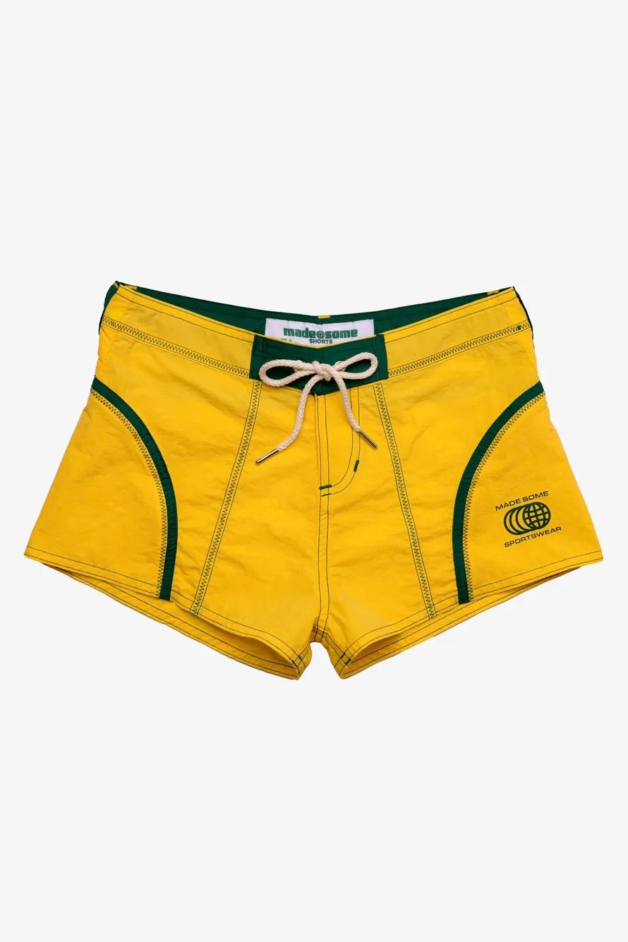 Made Some Short Shorts - Yellow / Green