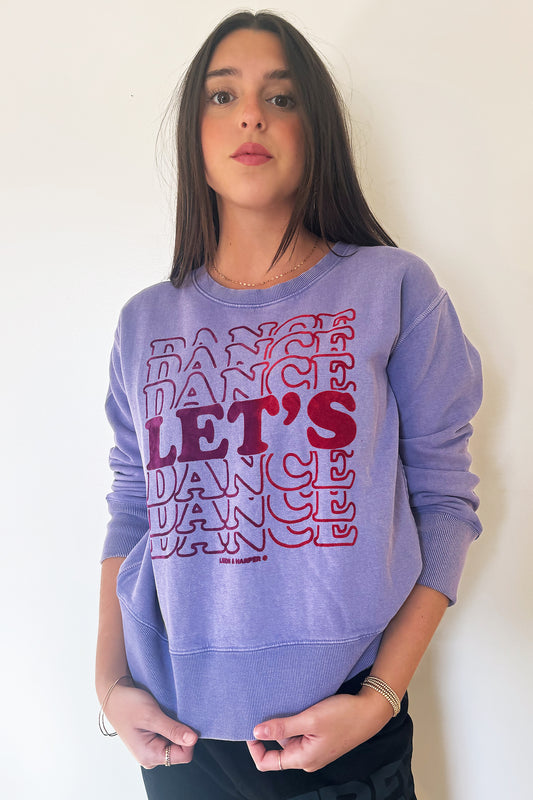 Leon & Harper Sorbet Let's Dance Sweatshirt - Lilac