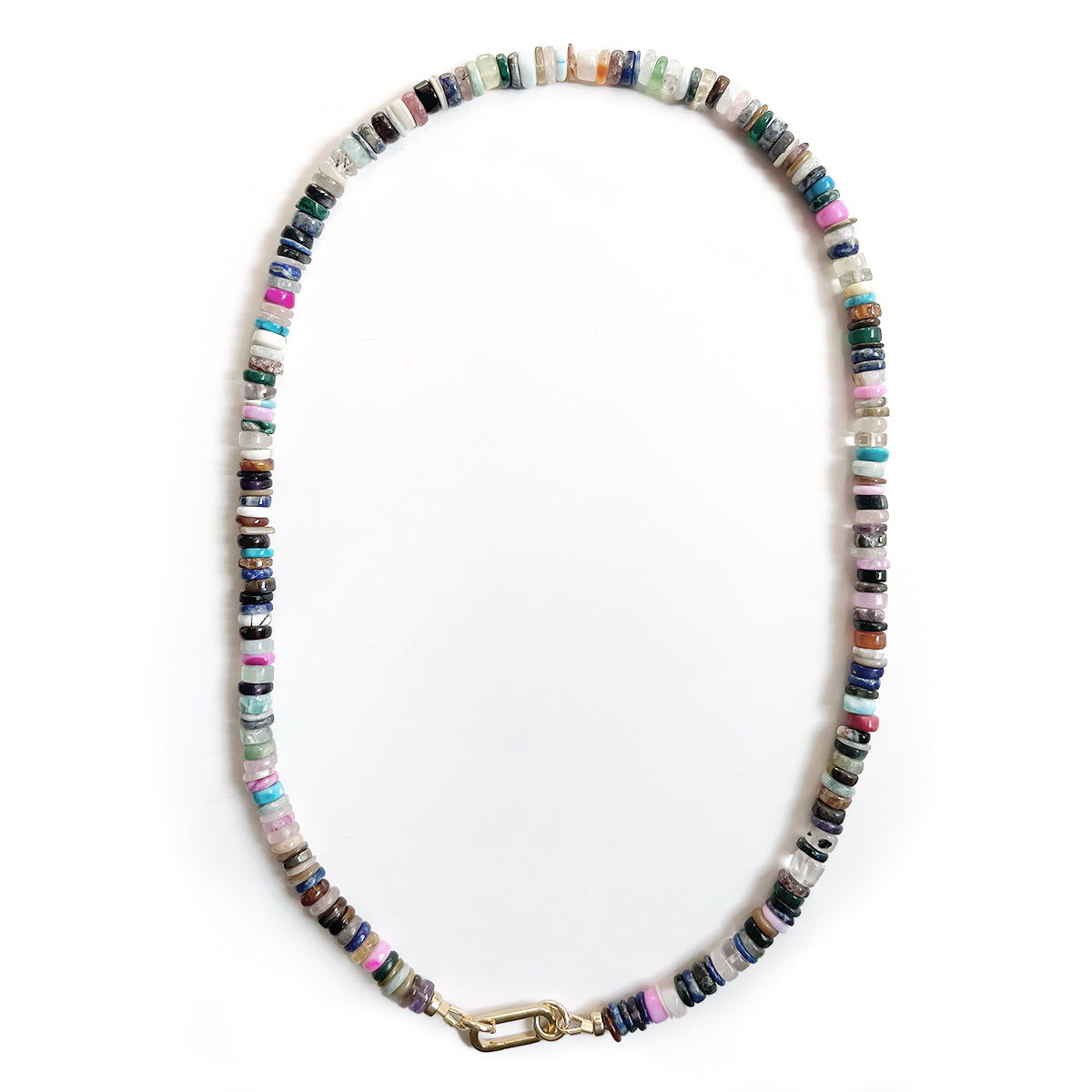 Dark Confetti Gemstone Necklace