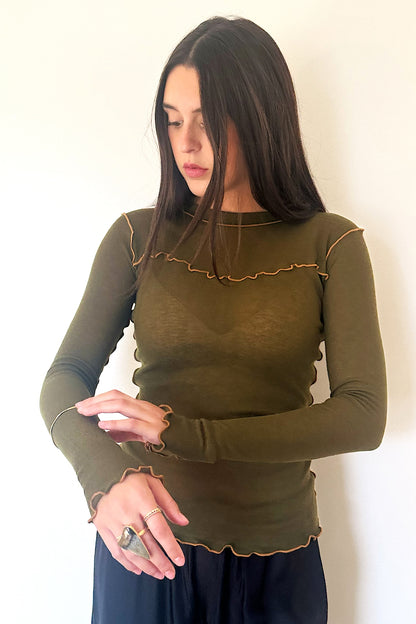 Eliza Faulkner Delia Top - Green