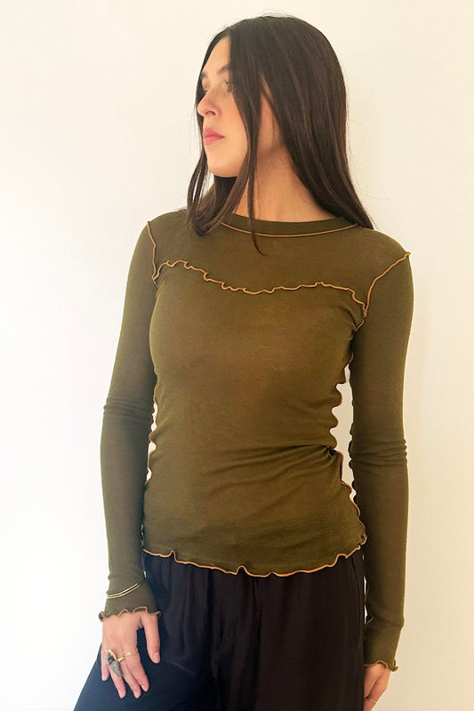 Eliza Faulkner Delia Top - Green