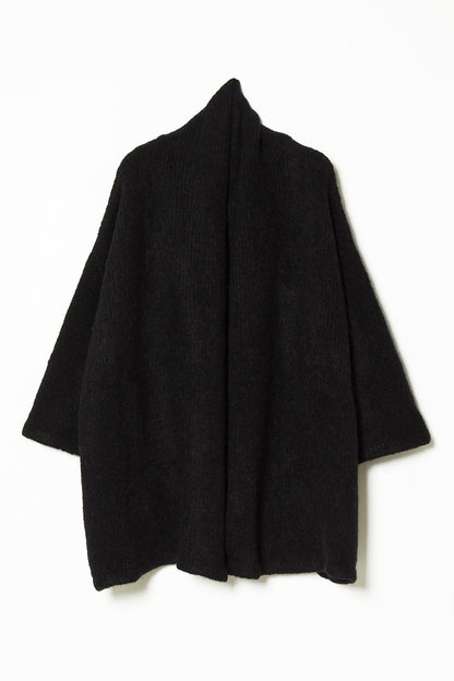 Atelier Delphine Alpaca Haori Coat - Black