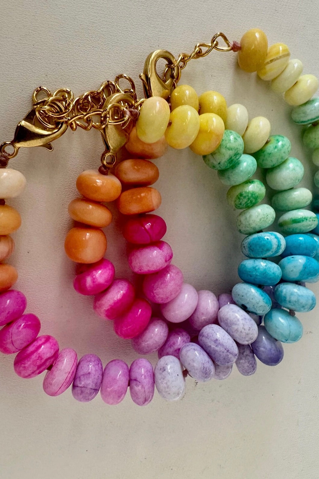 Anokhi Green - Pastel Rainbow Bracelet