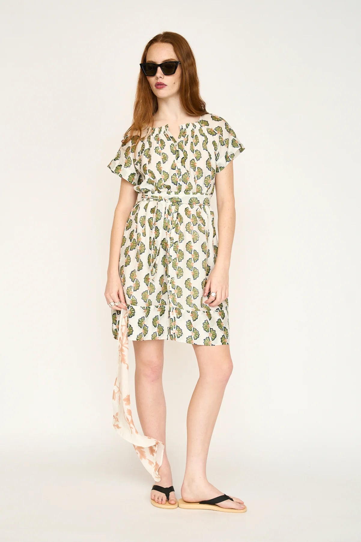 MIRTH Vienna Short Dress in Dill Orchard Road