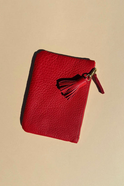 Primecut Keychain - Tomato Leather Tassel