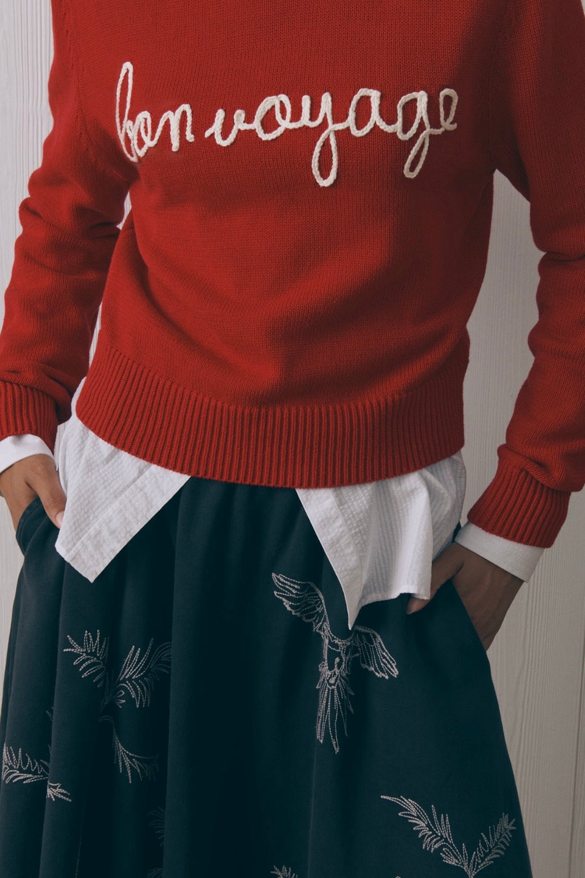 Maison Labiche | Carbon Washed Palm Tree Skirt