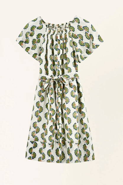 MIRTH Vienna Short Dress in Dill Orchard Road