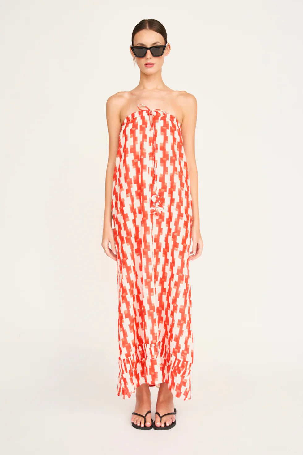 MIRTH Bonaire Dress in Cherry Hopscotch