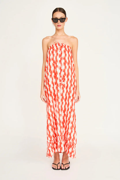 MIRTH Bonaire Dress in Cherry Hopscotch