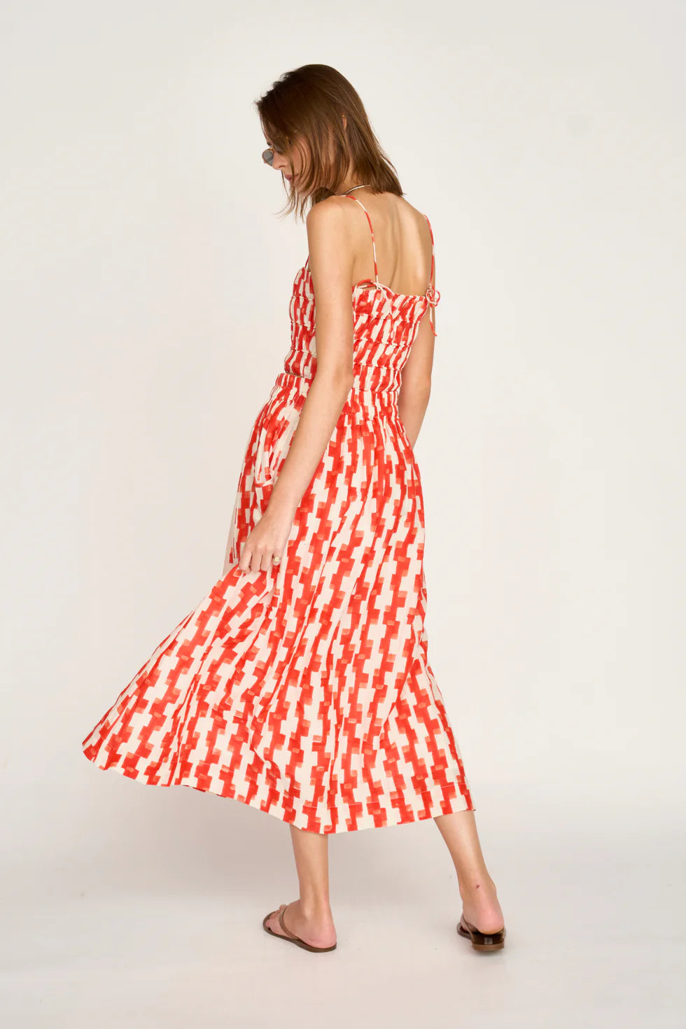 MIRTH Puglia Top in Cherry Hopscotch