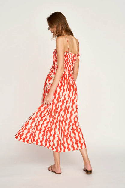 MIRTH Puglia Top in Cherry Hopscotch