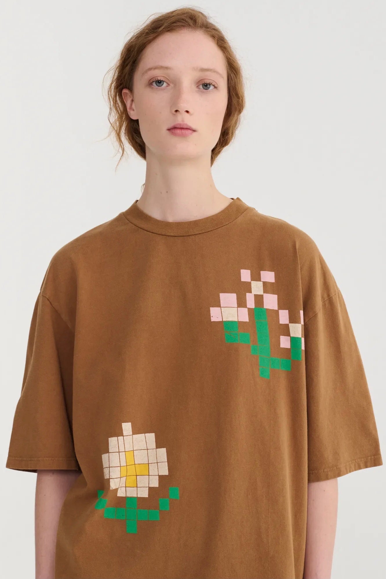 Bobo Choses - Pixel Flowers oversize T‑shirt