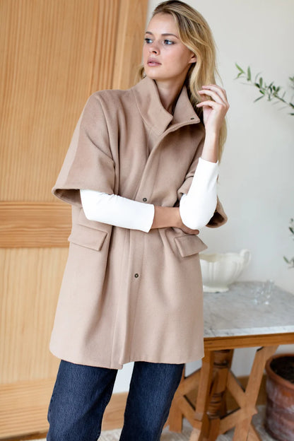Emerson Fry - Layering Jacket in Camel Wool Cashmere