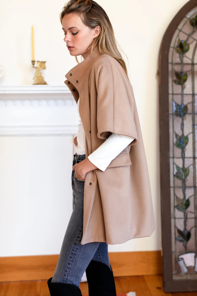 Emerson Fry - Layering Jacket in Camel Wool Cashmere
