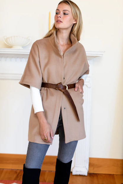Emerson Fry - Layering Jacket in Camel Wool Cashmere